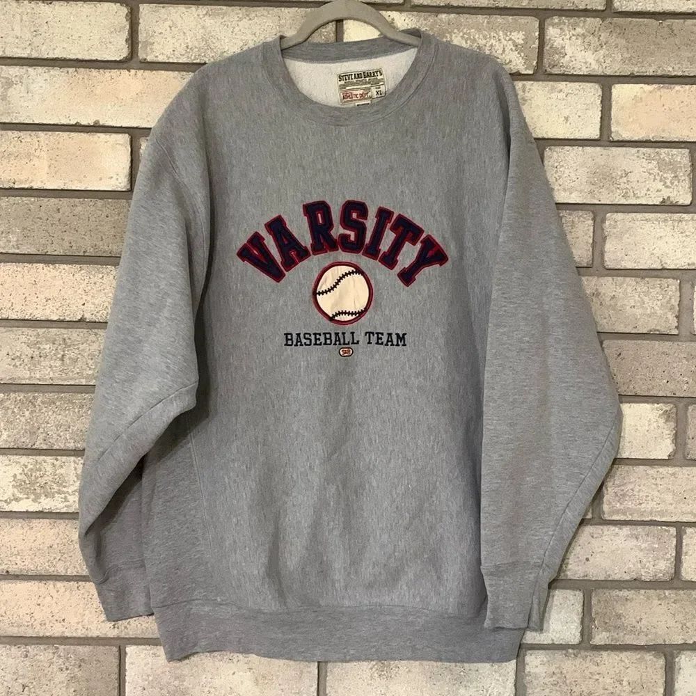 Varsity baseball team men size xl sweater shirt Steve and Barry’s quality